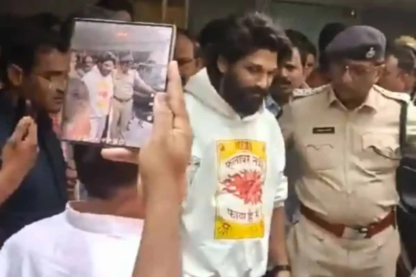 Allu Arjun Arrested Following Sandhya Theatre Stampede: Details of the Incident and Case on the night of December 4, 2024.